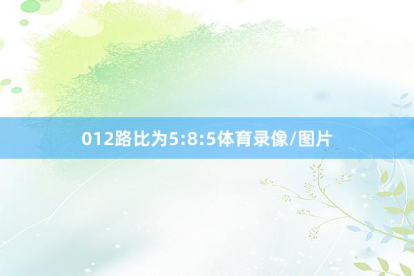 012路比为5:8:5体育录像/图片