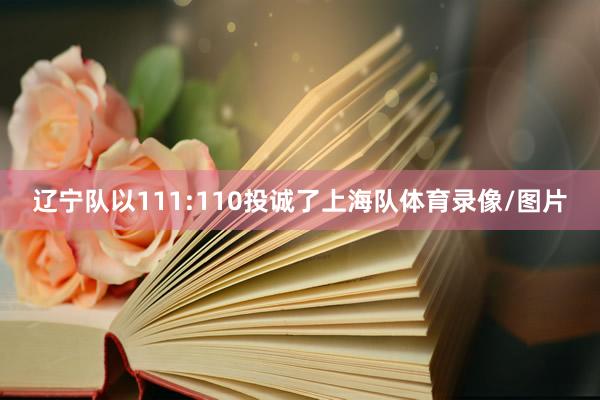 辽宁队以111:110投诚了上海队体育录像/图片