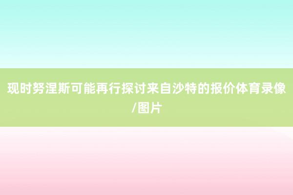 现时努涅斯可能再行探讨来自沙特的报价体育录像/图片