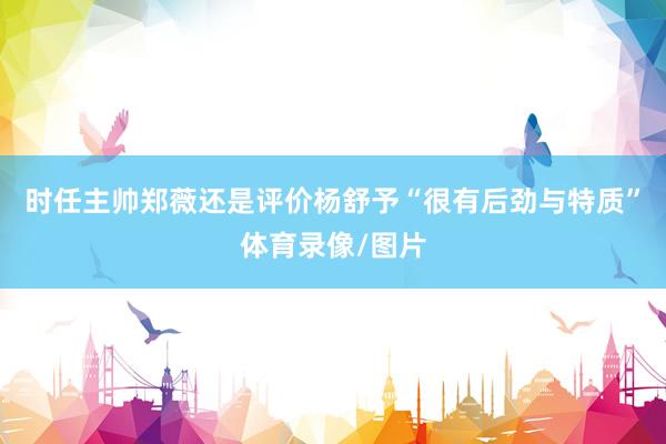 时任主帅郑薇还是评价杨舒予“很有后劲与特质”体育录像/图片