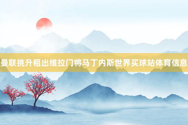 曼联挑升租出维拉门将马丁内斯世界买球站体育信息
