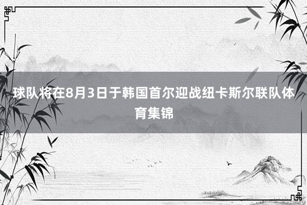 球队将在8月3日于韩国首尔迎战纽卡斯尔联队体育集锦