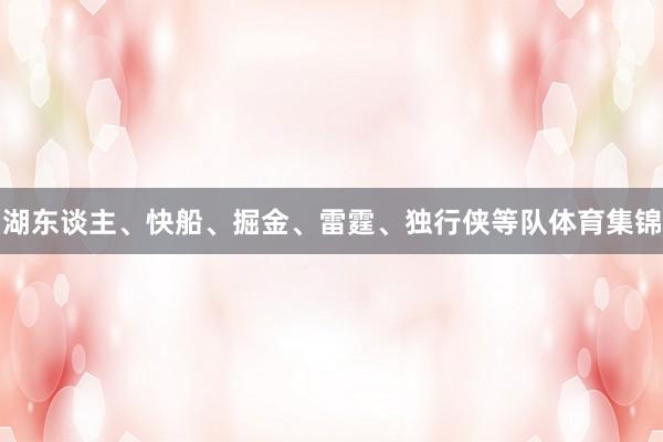 湖东谈主、快船、掘金、雷霆、独行侠等队体育集锦