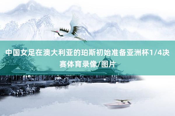 中国女足在澳大利亚的珀斯初始准备亚洲杯1/4决赛体育录像/图