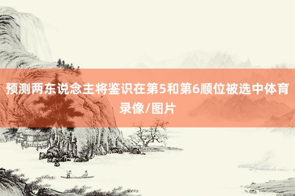 预测两东说念主将鉴识在第5和第6顺位被选中体育录像/图片
